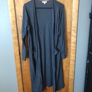 LuLaRoe Dark Gray Ribbed Sarah NWOT Sweater